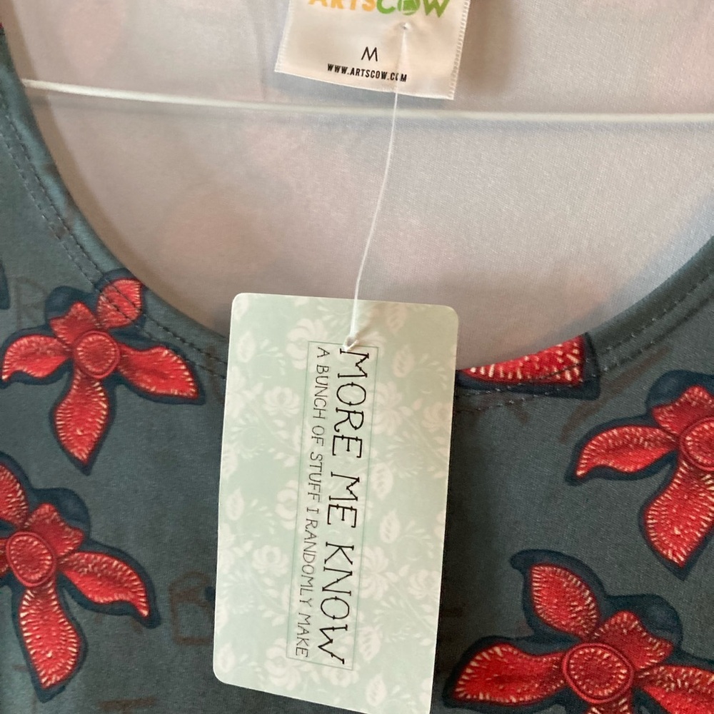 NWT Stranger Things Dress - Gray and Red size M - Picture 5 of 5